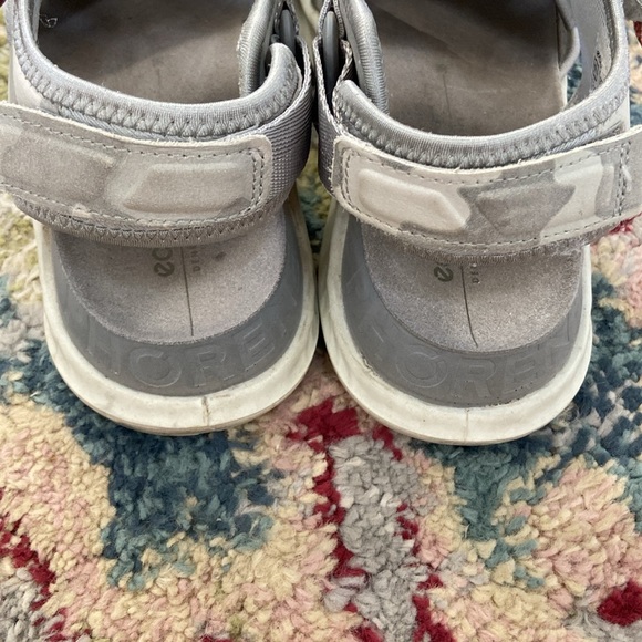 Ecco- phorene- size 38- gray-3 velcro adjustable straps - Picture 3 of 8